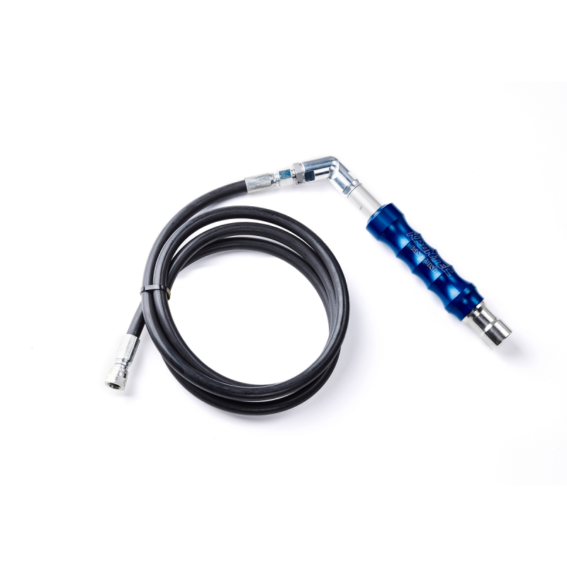 Air lance with hose and elbow