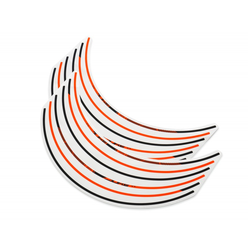 Wheel rim sticker kit