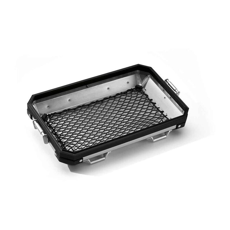 Luggage compartment separating net for aluminium panniers