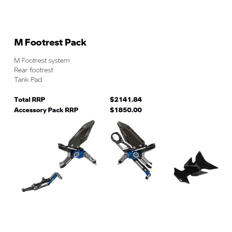 BMW S1000RR M Footrest Pack