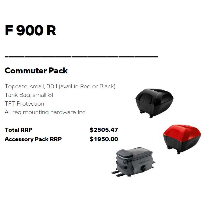 BMW F900R Commuter Pack