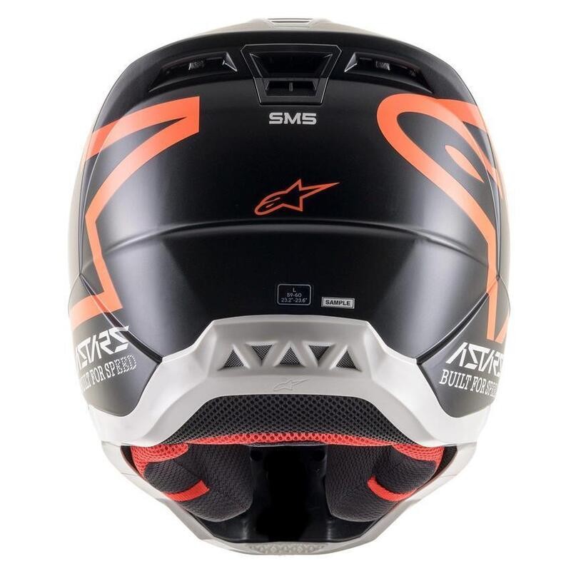 Alpinestars SM5 Compass ECE MX Helmet - Matt Black/Fluro Orange