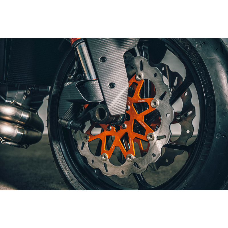 Wave brake disc set