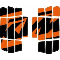 Radiator protection grille sticker kit